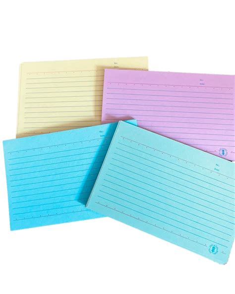 Data Colored Index Card 3x5in .
